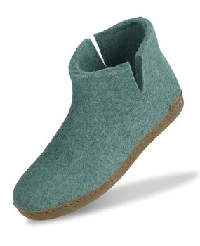 Glerups Glerups Boot Slipper North Sea with leather sole (various sizes) Glerups Glerups Boot Slipper North Sea with leather sole (various sizes)