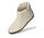 Glerups Boot Slipper White with leather sole (various sizes)