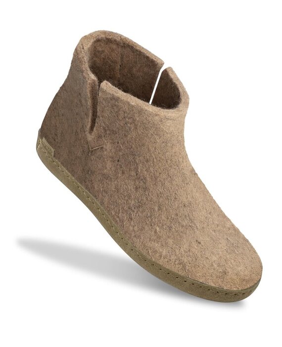 Glerups Boot met leren zool (diverse maten) Sand Pantoffel