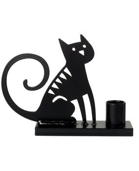 Bengt & Lotta Bengt & Lotta Sitting Cat kandelaar H12cm W16cm Bengt & Lotta Bengt & Lotta Sitting Cat kandelaar H12cm W16cm