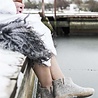 Glerups Glerups Boot Pantoffel Grijs met leren zool (diverse maten) Glerups Glerups Boot Pantoffel Grijs met leren zool (diverse maten)