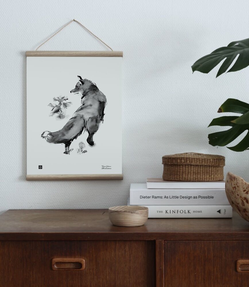 Teemu Järvi Teemu Järvi Poster Winter Vos 30 x 40 cm Teemu Järvi Teemu Järvi Poster Winter Vos 30 x 40 cm