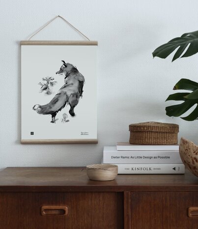 Teemu Järvi Teemu Järvi Poster Winter Vos 30 x 40 cm Teemu Järvi Teemu Järvi Poster Winter Vos 30 x 40 cm