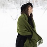 Lapuan Kankurit Lapuan Kankurit Uni woolen wrap scarf with pockets 60x170 Olive Lapuan Kankurit Lapuan Kankurit Uni woolen wrap scarf with pockets 60x170 Olive