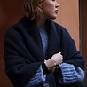 Lapuan Kankurit Lapuan Kankurit Uni woolen wrap scarf with pockets 60x170 Midnight Blue Lapuan Kankurit Lapuan Kankurit Uni woolen wrap scarf with pockets 60x170 Midnight Blue