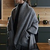 Lapuan Kankurit Lapuan Kankurit Uni wool scarf with pockets 60x170 grey Lapuan Kankurit Lapuan Kankurit Uni wool scarf with pockets 60x170 grey