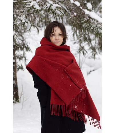Lapuan Kankurit Uni woolen wrap scarf with pockets 60x170