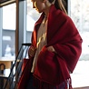 Lapuan Kankurit Lapuan Kankurit Uni woolen wrap scarf with pockets 60x170 Dark red Lapuan Kankurit Lapuan Kankurit Uni woolen wrap scarf with pockets 60x170 Dark red