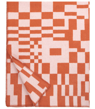 Lapuan Kankurit Lapuan Kankurit Koodi 130x180cm wollen plaid oranje roze