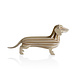 LOVI Lovi Teckel natural birch wood 3D - animal DIY package LOVI Lovi Teckel natural birch wood 3D - animal DIY package
