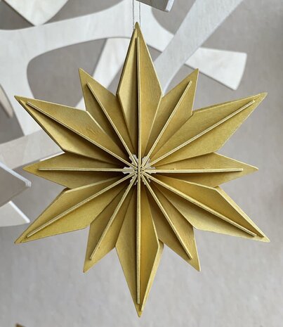 LOVI Lovi Birchwood Star 15cm honey 3D DIY package LOVI Lovi Birchwood Star 15cm honey 3D DIY package