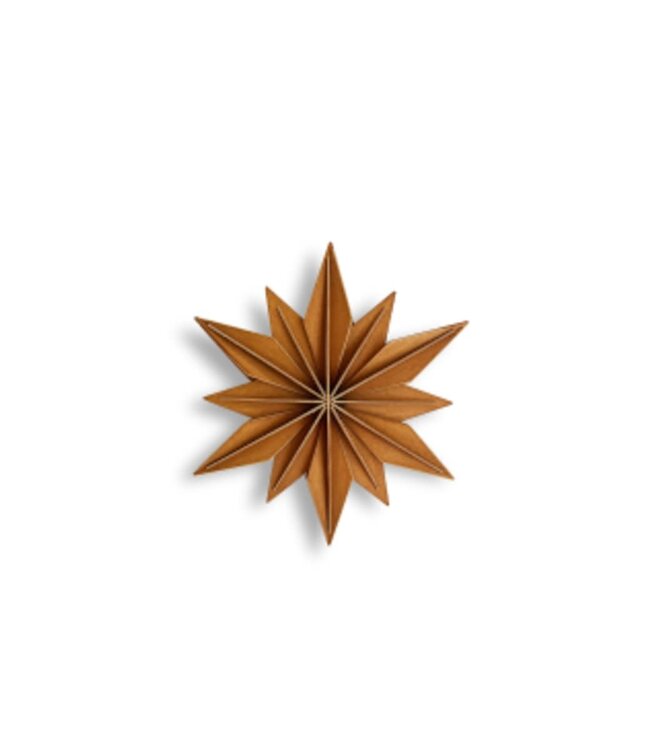 LOVI Lovi Decor Star 15cm Birch wood cinnamon 3D DIY package
