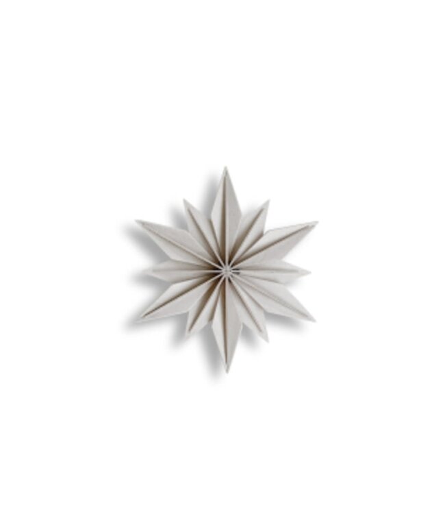 LOVI Lovi Decor Star 15cm Birch wood translucent white 3D DIY package