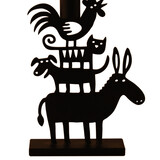 Bengt & Lotta Bengt & Lotta Ezel pyramid candlestick H20cm W15cm iron black Bengt & Lotta Bengt & Lotta Ezel pyramid candlestick H20cm W15cm iron black