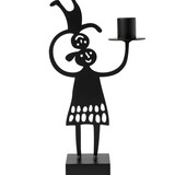 Bengt & Lotta Bengt & Lotta Mother kandelaar H22.4cm W11.3cm ijzer zwart Big Bengt & Lotta Bengt & Lotta Mother kandelaar H22.4cm W11.3cm ijzer zwart Big