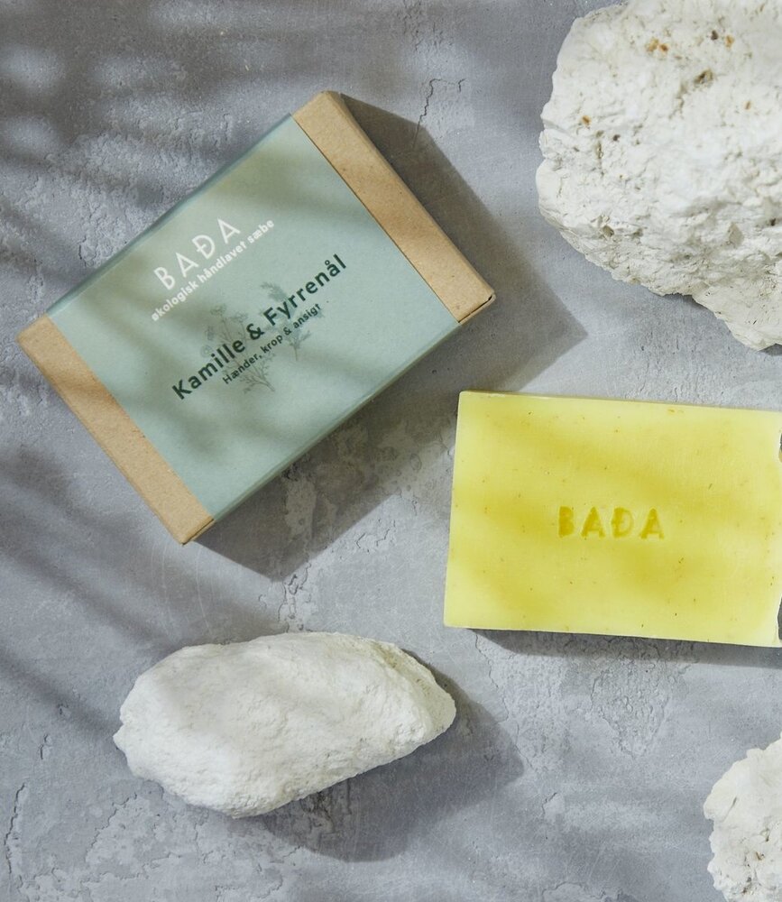 Bada Bada Organic Soap Chamomile and Pine Organic Danish Handmade Soap