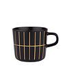 Marimekko Marimekko Tiiliskivi 2dl cup black gold Marimekko Marimekko Tiiliskivi 2dl cup black gold
