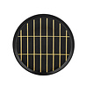 Marimekko Marimekko Tiiliskivi 13,5cm bord mat zwart goud Marimekko Marimekko Tiiliskivi 13,5cm bord mat zwart goud