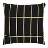 Marimekko Marimekko Tiiliskivi kussenhoes 50x50 cm zwart met goud print Marimekko Marimekko Tiiliskivi kussenhoes 50x50 cm zwart met goud print