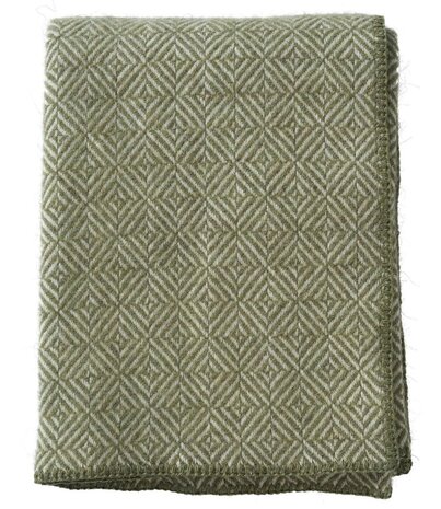 Klippan Klippan Diamonds plaid 30% Alpaca Wool 130x180 green Klippan Klippan Diamonds plaid 30% Alpaca Wool 130x180 green