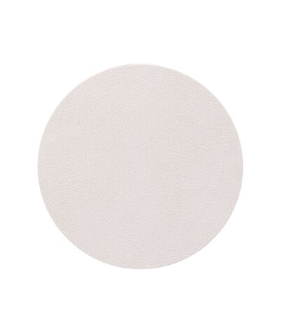 LIND DNA LIND DNA Glas Onderzetter Circle Nupo Gerecycled Leer Oester Wit LIND DNA LIND DNA Glas Onderzetter Circle Nupo Gerecycled Leer Oester Wit