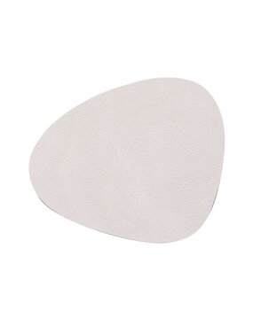 LIND DNA LIND DNA Glas Onderzetter Curve Nupo Gerecycled Leer Oester Wit