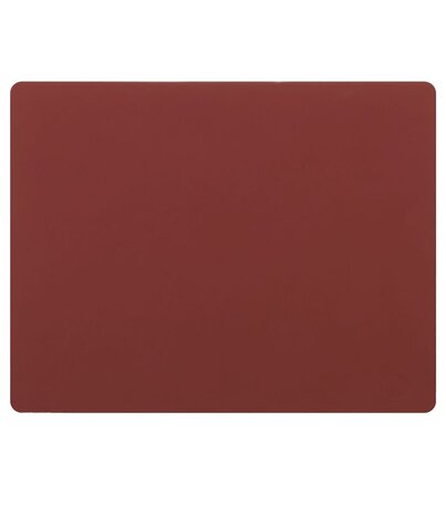 LIND DNA LIND DNA Placemat Square L Nupo Gerecycled Leer rood LIND DNA LIND DNA Placemat Square L Nupo Gerecycled Leer rood