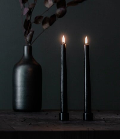 Uyuni Lighting Uyuni Kandelaar set van 2 mat zwart Uyuni Lighting Uyuni Kandelaar set van 2 mat zwart