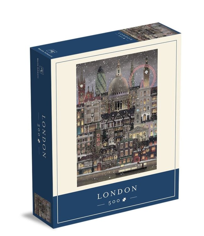 Martin Schwartz Martin Schwartz Londen Kerst legpuzzel 500 stukjes – 47x33cm