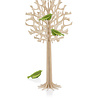LOVI Lovi Berkenhout boom 34cm met 3 groene vogeltjes - naturel 3D-boom DIY pakketje LOVI Lovi Berkenhout boom 34cm met 3 groene vogeltjes - naturel 3D-boom DIY pakketje