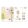 LOVI Lovi Birch wood tree 34cm with 3 green birds - natural 3D tree DIY package LOVI Lovi Birch wood tree 34cm with 3 green birds - natural 3D tree DIY package