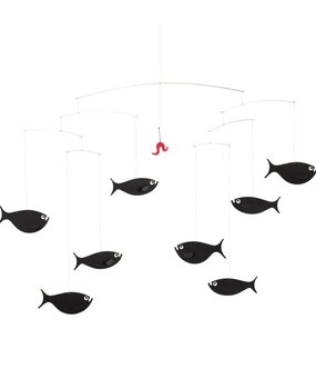 Flensted Mobiles Flensted Mobiles Shoal of Fish 45x60cm mobiel