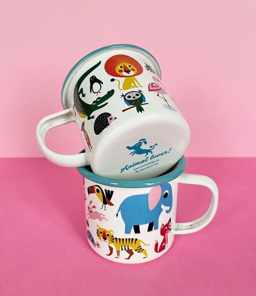 OMM Design OMM design Emaillen Beker Animal lover OMM Design OMM design Emaillen Beker Animal lover