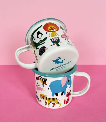 OMM Design OMM design Emaillen Beker Animal lover OMM Design OMM design Emaillen Beker Animal lover