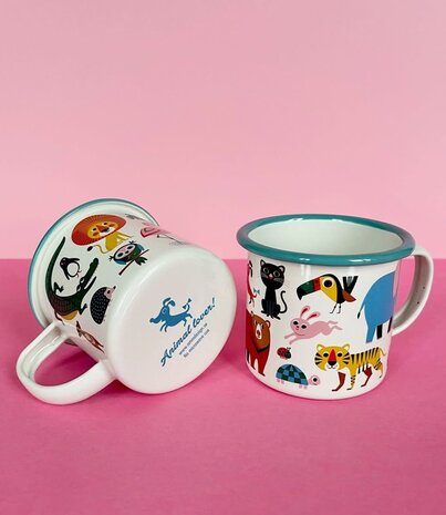 OMM Design OMM design Emaillen Beker Animal lover OMM Design OMM design Emaillen Beker Animal lover