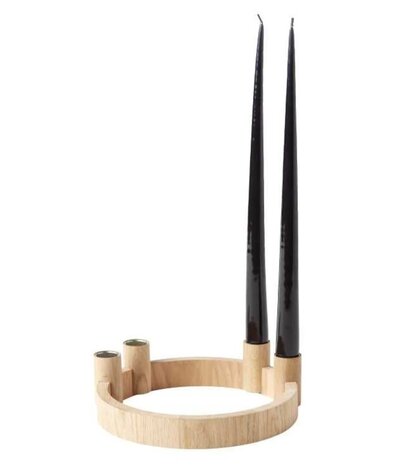 by Brorson by Brorson Circle - Cirkel kandelaar naturel eiken by Brorson by Brorson Circle - Cirkel kandelaar naturel eiken