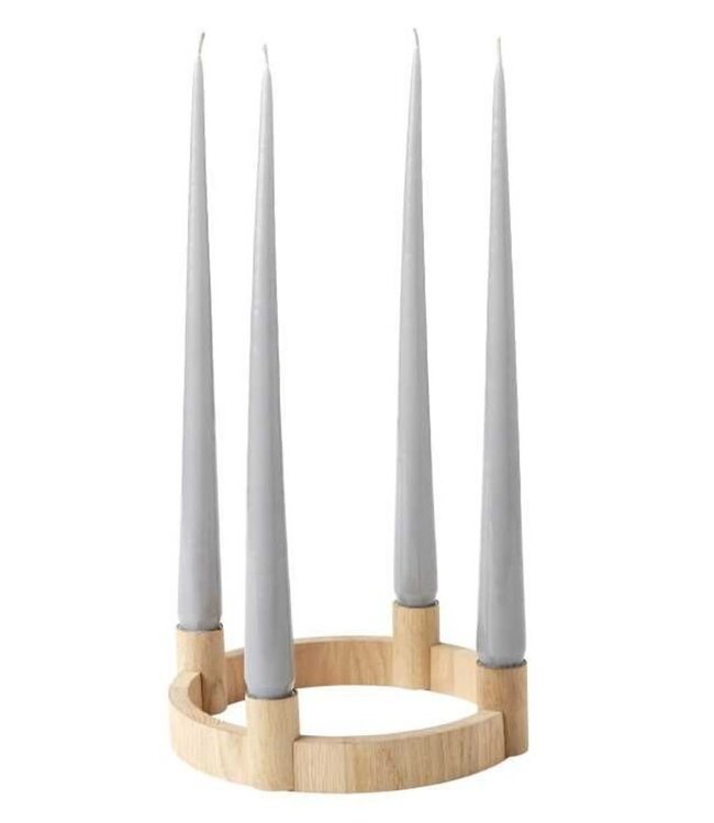 by Brorson by Brorson Circle candlestick natural oak