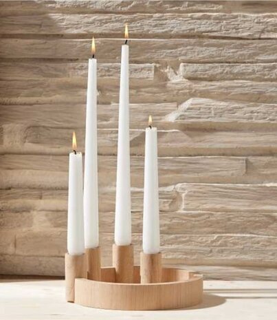 by Brorson by Brorson Circle - Cirkel kandelaar naturel eiken by Brorson by Brorson Circle - Cirkel kandelaar naturel eiken