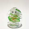 Studio Arhoj Studio Arhoj Crystal blob Flat round green Studio Arhoj Studio Arhoj Crystal blob Flat round green