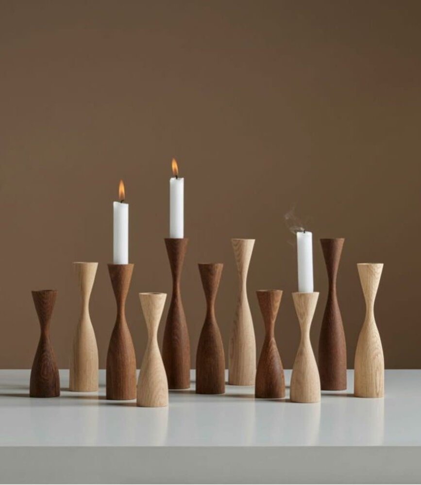 by Brorson by Brorson Shape candlestick natural oak