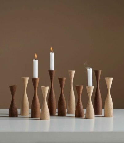 by Brorson by Brorson Shape candlestick natural oak