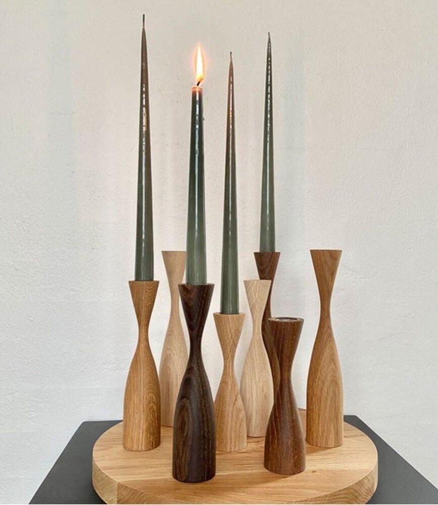 by Brorson by Brorson Shape candlestick natural oak