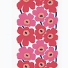 Marimekko Marimekko Unikko Theedoek set van 2 roze rood Marimekko Marimekko Unikko Theedoek set van 2 roze rood