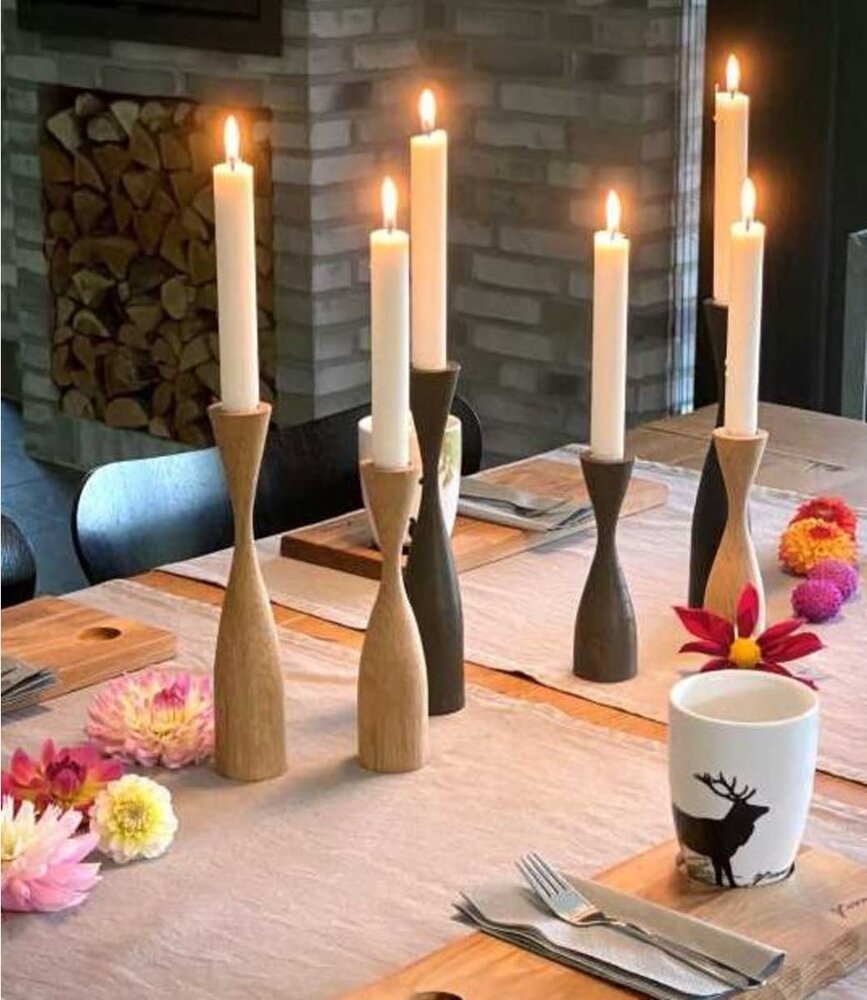 by Brorson by Brorson Shape candlestick natural oak