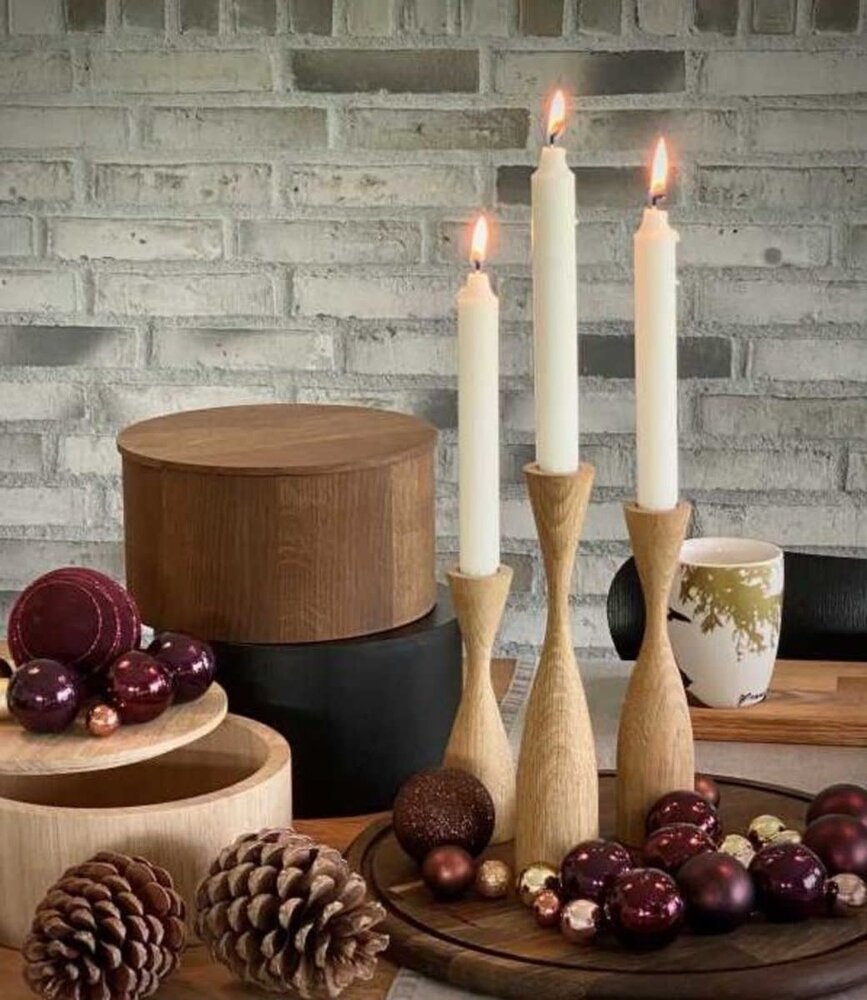 by Brorson by Brorson Shape candlestick natural oak