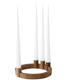 by Brorson by Brorson Circle kandelaar gerookt eiken by Brorson by Brorson Circle kandelaar gerookt eiken