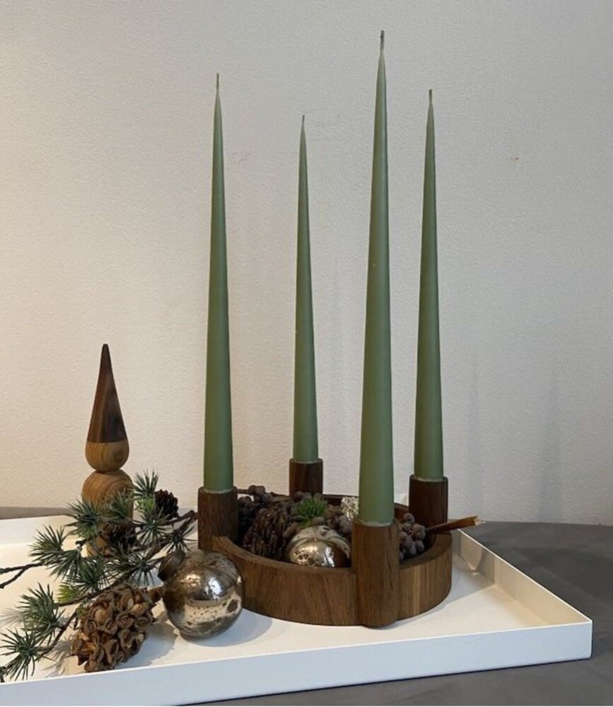 by Brorson by Brorson Circle kandelaar gerookt eiken by Brorson by Brorson Circle kandelaar gerookt eiken