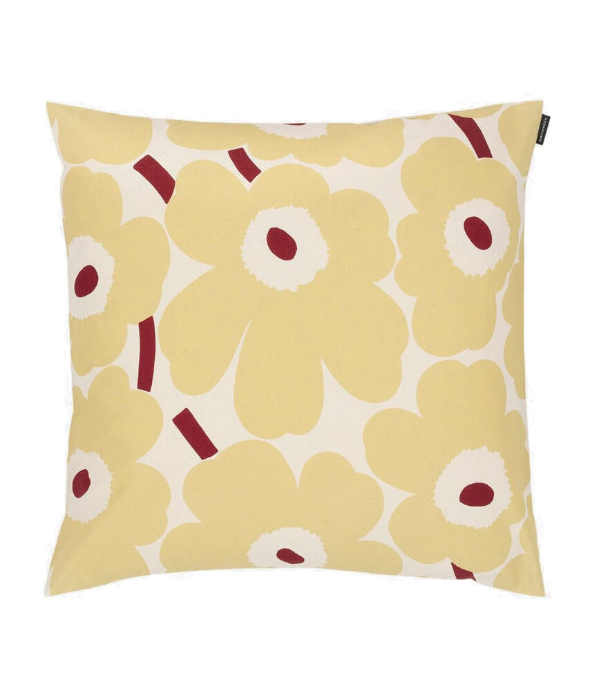 Marimekko Marimekko Pieni Unikko cushion cover 50x50cm butter yellow red Marimekko Marimekko Pieni Unikko cushion cover 50x50cm butter yellow red