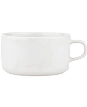 Marimekko Marimekko Unikko theebeker 2.5dl gebroken wit dessin Marimekko Marimekko Unikko theebeker 2.5dl gebroken wit dessin
