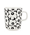 Marimekko Pikkuinen Unikko cup 2.5 dl black and Marimekko Pikkuinen Unikko cup 2.5 dl black and